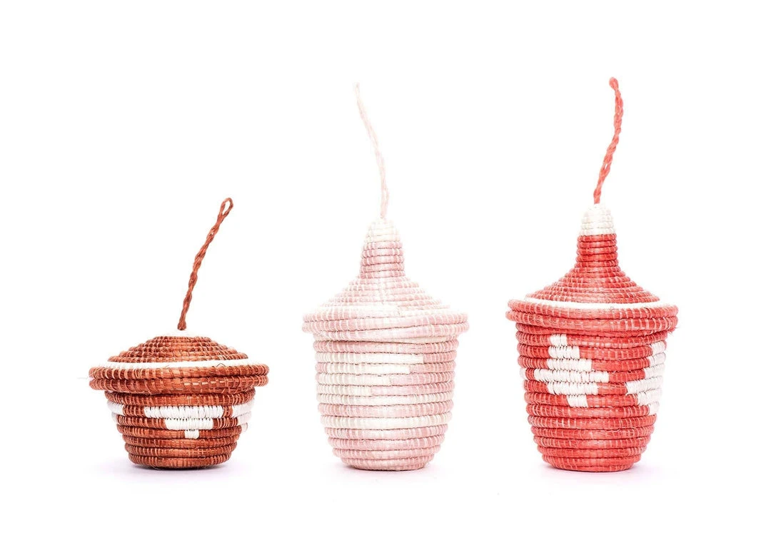KAZI Coral + Clay Nya Ornament Set Fair Trade 3 KAZI Coral + Clay Nya Ornament Set Fair Trade