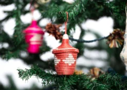 KAZI Coral + Clay Nya Ornament Set Fair Trade 10 KAZI Coral + Clay Nya Ornament Set Fair Trade