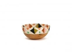 KAZI Home Goods Desert Flower Wooden Bowl