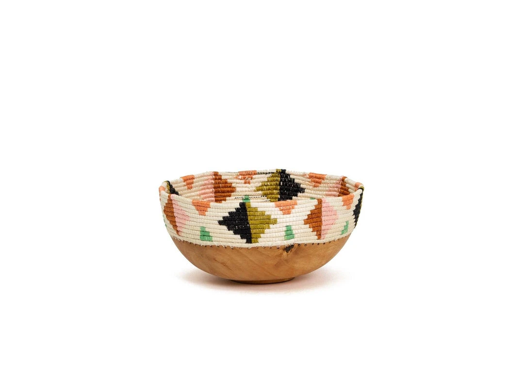 KAZI Home Goods Desert Flower Wooden Bowl 3 KAZI Home Goods Desert Flower Wooden Bowl