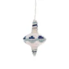 KAZI Fair Trade Diamond Shaped Blue Metallic Ornament