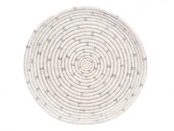 KAZI Home Goods Dotted Silver Decorative Tray