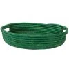 KAZI Evergreen Raffia Oval Tray Home Goods