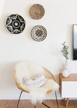 KAZI Extra Large Black + White Ikaze Basket Home Goods