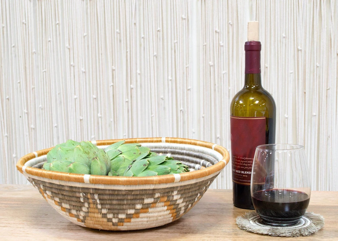 KAZI Extra Large Light Taupe Hope Bowl 4 KAZI Extra Large Light Taupe Hope Bowl