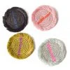 KAZI Fringed Multicolor Neon Coaster Set 1 KAZI Fringed Multicolor Neon Coaster Set