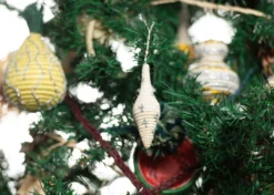 KAZI Fair Trade Icicle Silver Metallic Ornament