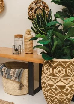 KAZI Home Goods Imani Short Floor Basket 8 KAZI Home Goods Imani Short Floor Basket