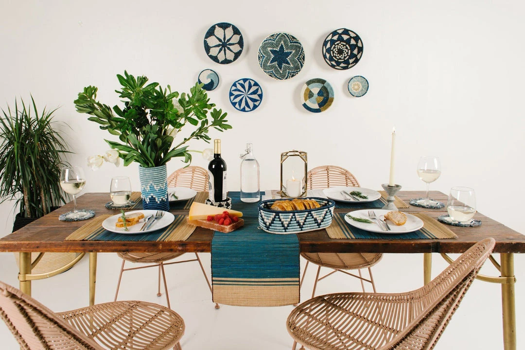 KAZI Large Blue Night Hope Wall Basket 5 KAZI Large Blue Night Hope Wall Basket