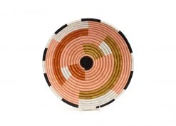 KAZI Large Dusty Peach Geo Bowl