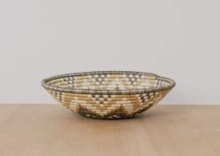 KAZI Home Goods Large Gold Hope Wall Basket