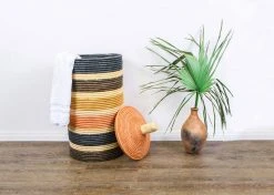 KAZI Home Goods Large Odetta Peach Floor Box I