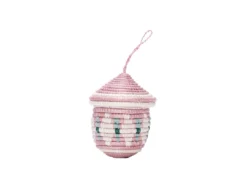 KAZI Fair Trade Lilac Egg Shaped Box Ornament