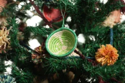 KAZI Fair Trade Lime Basket Ornament