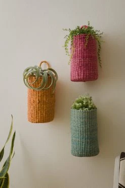 KAZI Mauve Hanging Basket Home Goods