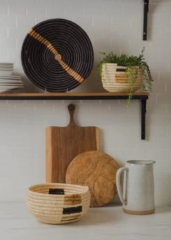 KAZI Home Goods Medium Banana Leaf Kisasa Basket