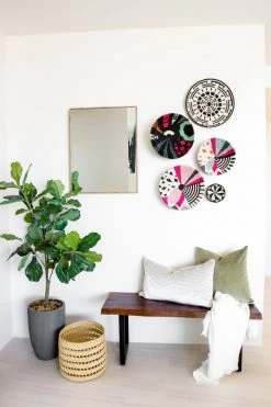 KAZI Medium Lidded Lace Grass Box Home Goods