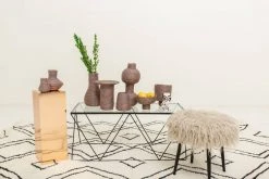 KAZI Metallic Prism Totem Vase