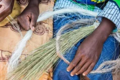 KAZI Fair Trade Mist Pom Pom + Tassel Ornament