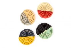KAZI Mod Raffia Coaster Set Home Goods