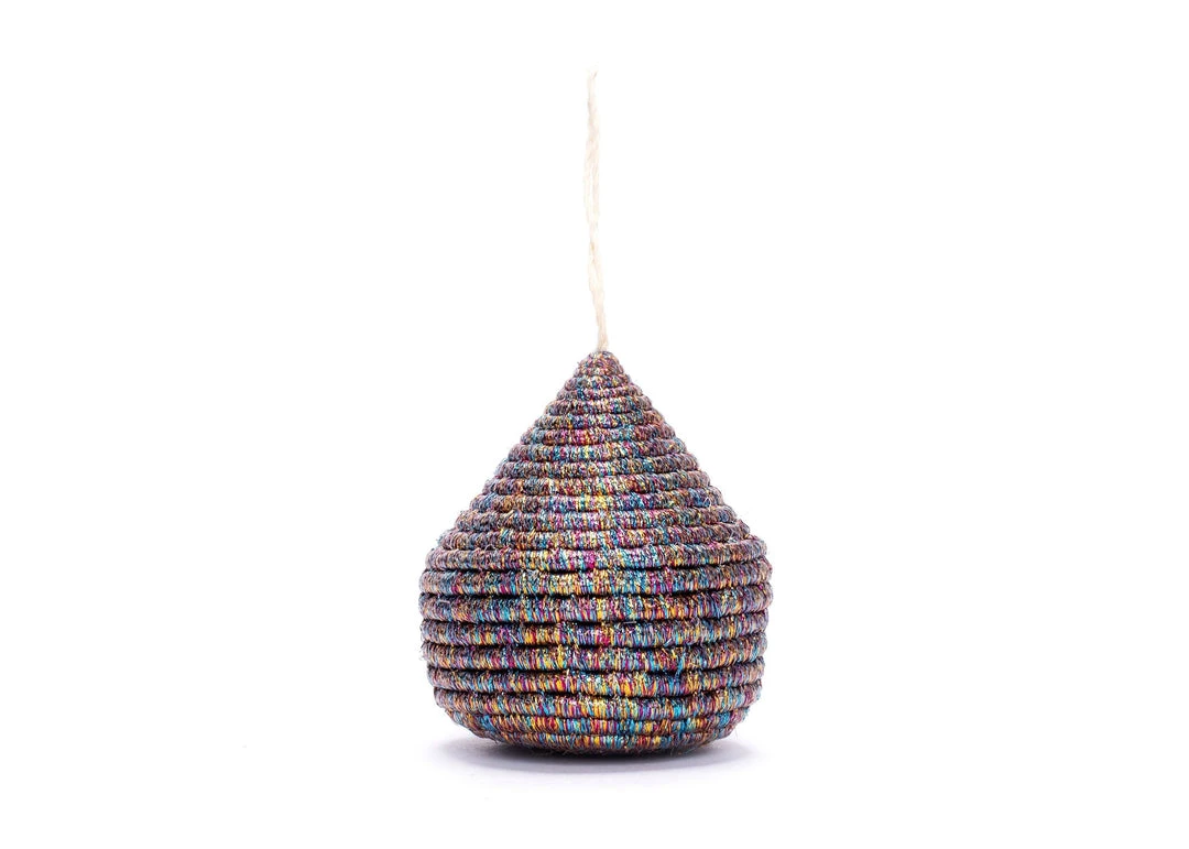 KAZI Multicolor Metallic Bulb Ornament Fair Trade 3 KAZI Multicolor Metallic Bulb Ornament Fair Trade
