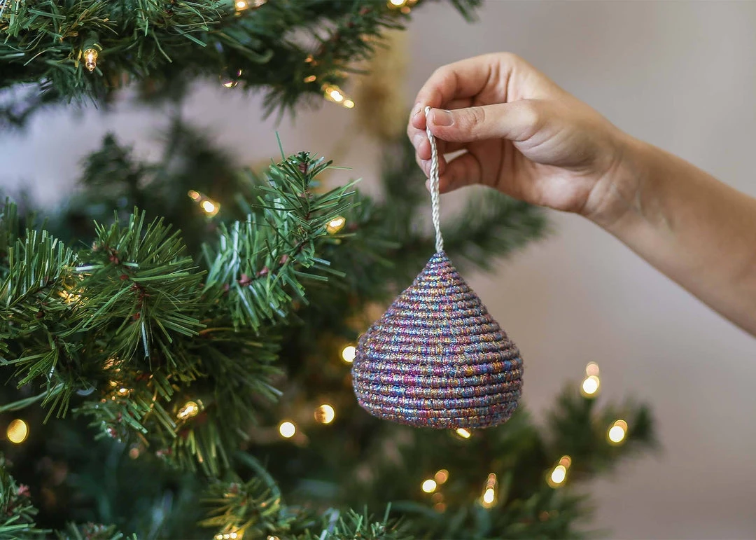 KAZI Multicolor Metallic Bulb Ornament Fair Trade 5 KAZI Multicolor Metallic Bulb Ornament Fair Trade