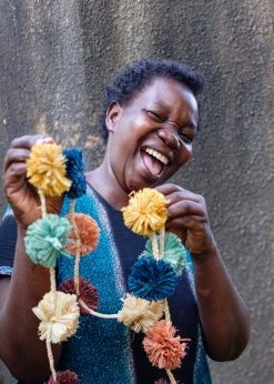 KAZI Home Goods Multicolor Pom Pom Garland 9 KAZI Home Goods Multicolor Pom Pom Garland