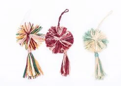 KAZI Multicolor Pom Pom + Tassel Ornament Best Sellers 8 KAZI Multicolor Pom Pom + Tassel Ornament Best Sellers