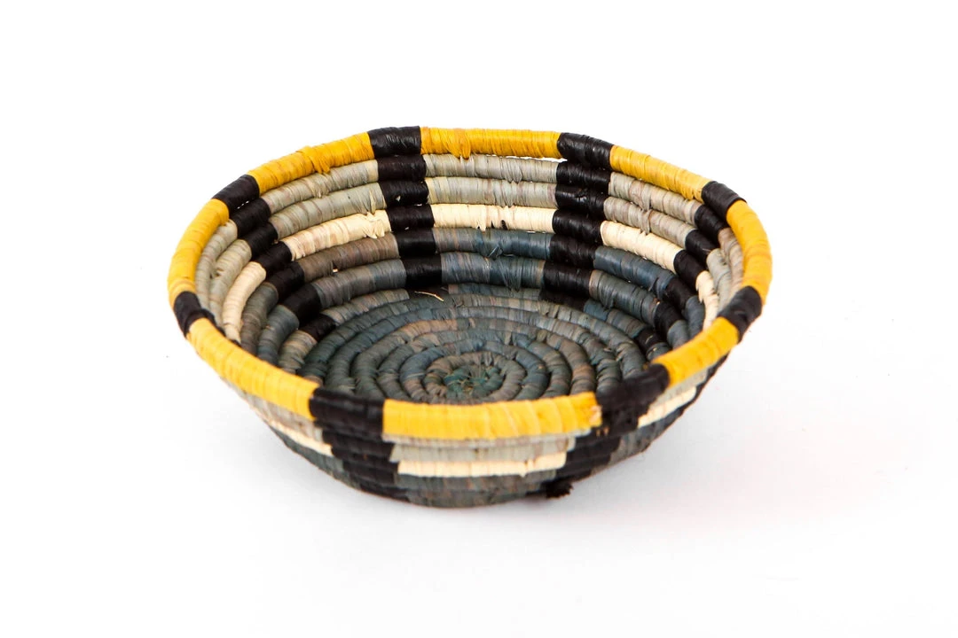 KAZI Mustard + Gray Catch All Basket Home Goods 5 KAZI Mustard + Gray Catch All Basket Home Goods