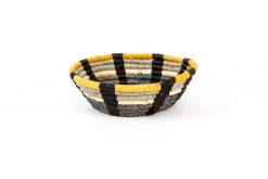 KAZI Mustard + Gray Catch All Basket Home Goods