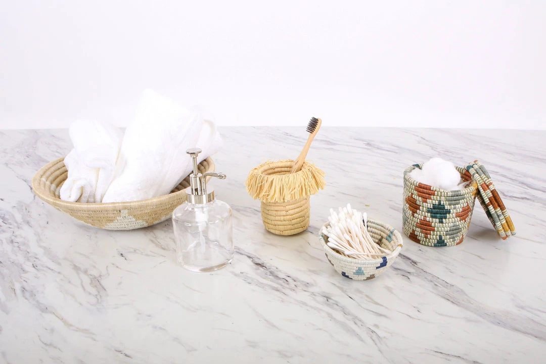 KAZI Natural Fringed Brush Cup Home Goods 5 KAZI Natural Fringed Brush Cup Home Goods