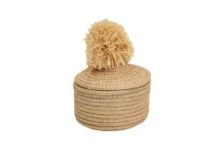 KAZI Home Goods Natural Penelope Pom Pom Box