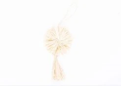 KAZI Natural Pom Pom + Tassel Ornament Best Sellers