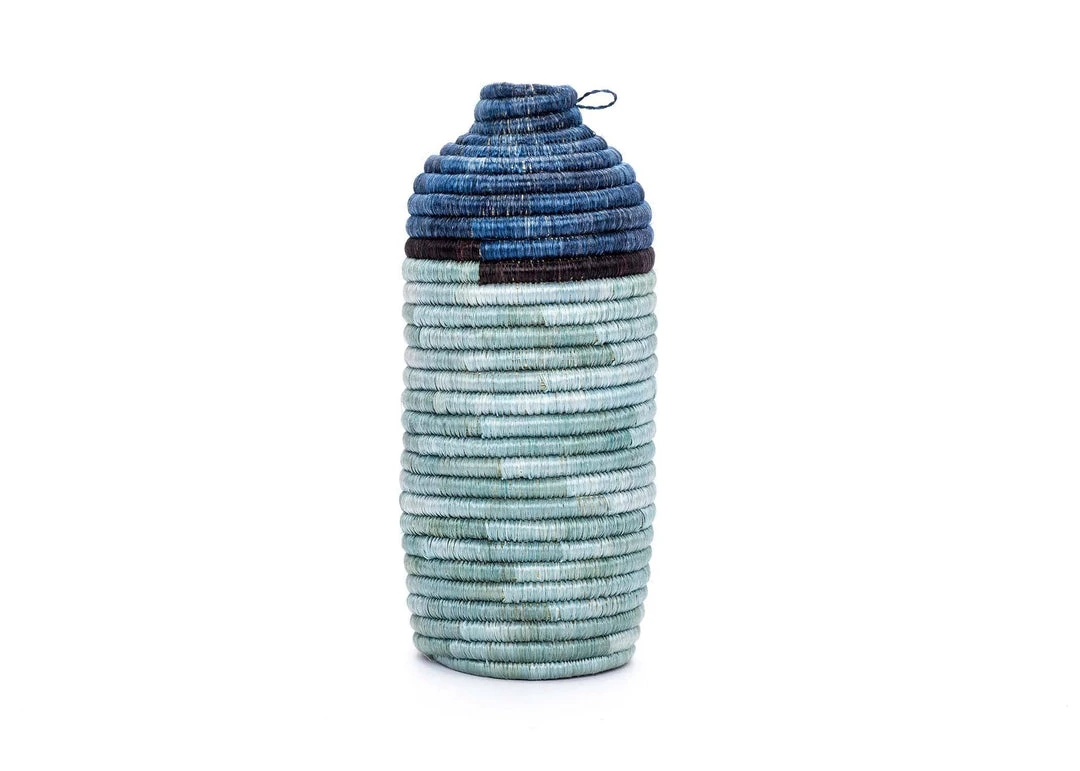 KAZI Navy + Silver Blue Atelier Vase Home Goods 3 KAZI Navy + Silver Blue Atelier Vase Home Goods