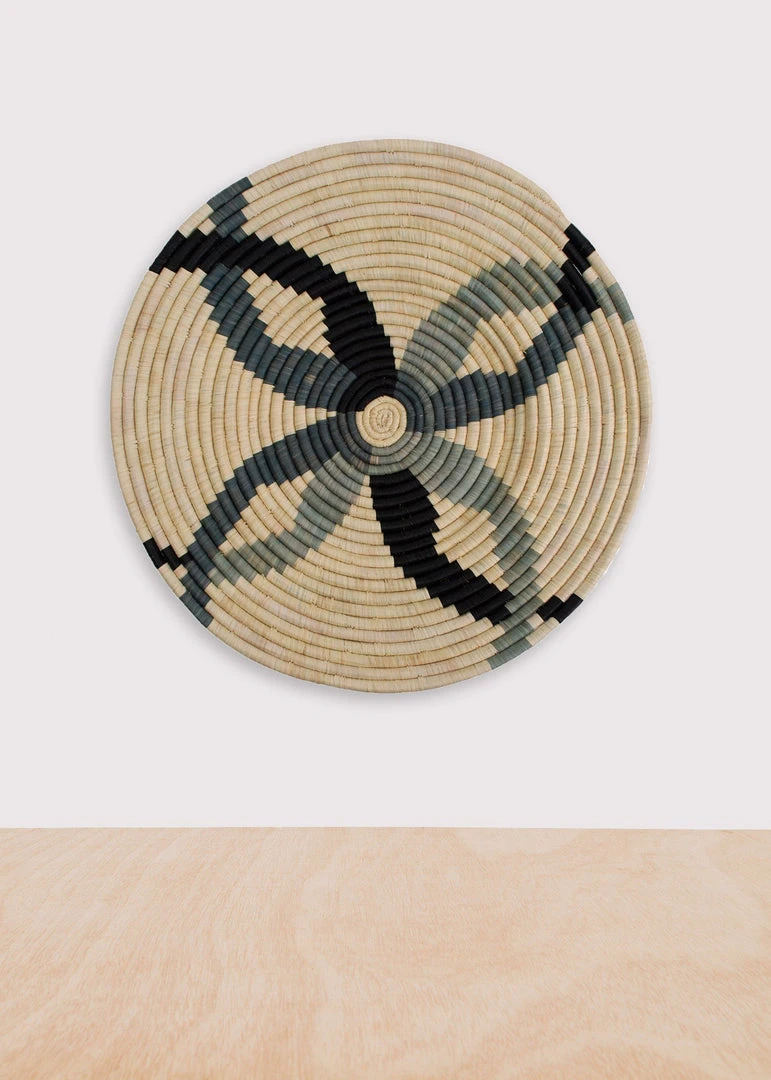 KAZI Home Goods Nea Opal Gray Wall Plate I 3 KAZI Home Goods Nea Opal Gray Wall Plate I