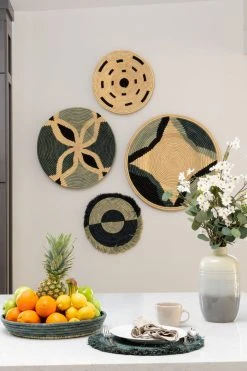 KAZI Home Goods Nea Opal Gray Wall Plate II