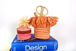 KAZI Peach Fringed Brush Cup