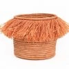 KAZI Home Goods Peach Fringed Large Catch All 2 KAZI Home Goods Peach Fringed Large Catch All