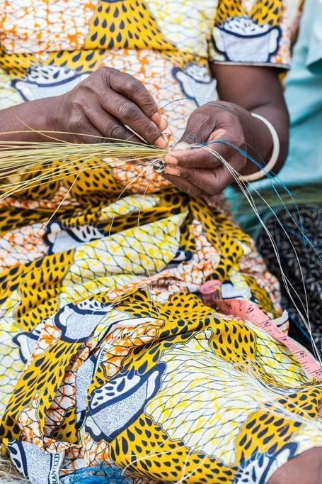 KAZI Fair Trade Rounded Blue Metallic Ornament 5 KAZI Fair Trade Rounded Blue Metallic Ornament