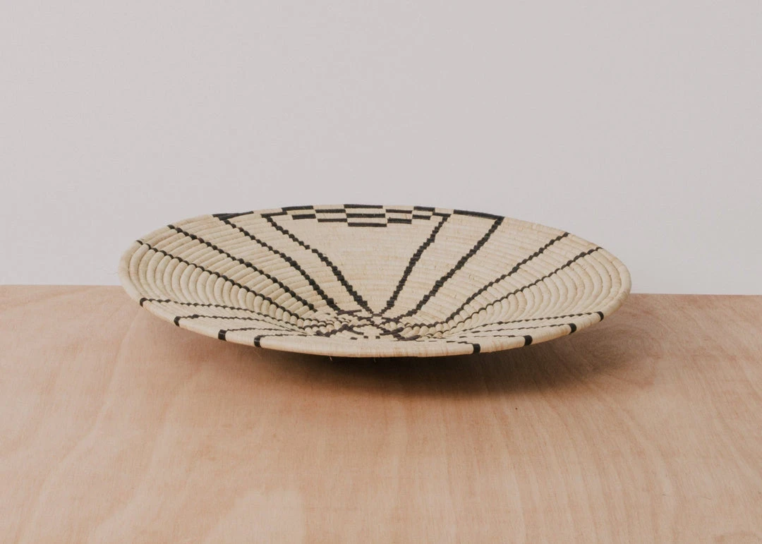 KAZI Sanaa Raffia Wall Plate I 5 KAZI Sanaa Raffia Wall Plate I