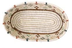 KAZI Home Goods Shades Of Sand Oval Basket