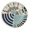 KAZI Home Goods Silver Blue Abstract Wall Decor 1 KAZI Home Goods Silver Blue Abstract Wall Decor