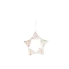 KAZI Fair Trade Silver + Red Beaded Star Ornament