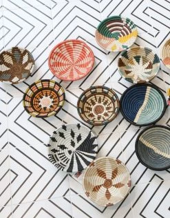 KAZI Small Dusty Peach + Fir Biko Bowl Home Goods