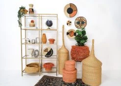 KAZI Small Peach Fringed Catch All