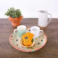 KAZI Small Peach Fringed Catch All