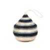 KAZI Soft Blue + Navy Bulb Ornament