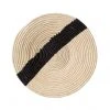 KAZI Striped Black + Natural Raffia Wall Plate I Home Goods 1 KAZI Striped Black + Natural Raffia Wall Plate I Home Goods