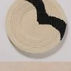 KAZI Striped Black + Natural Raffia Plate II 2 KAZI Striped Black + Natural Raffia Plate II