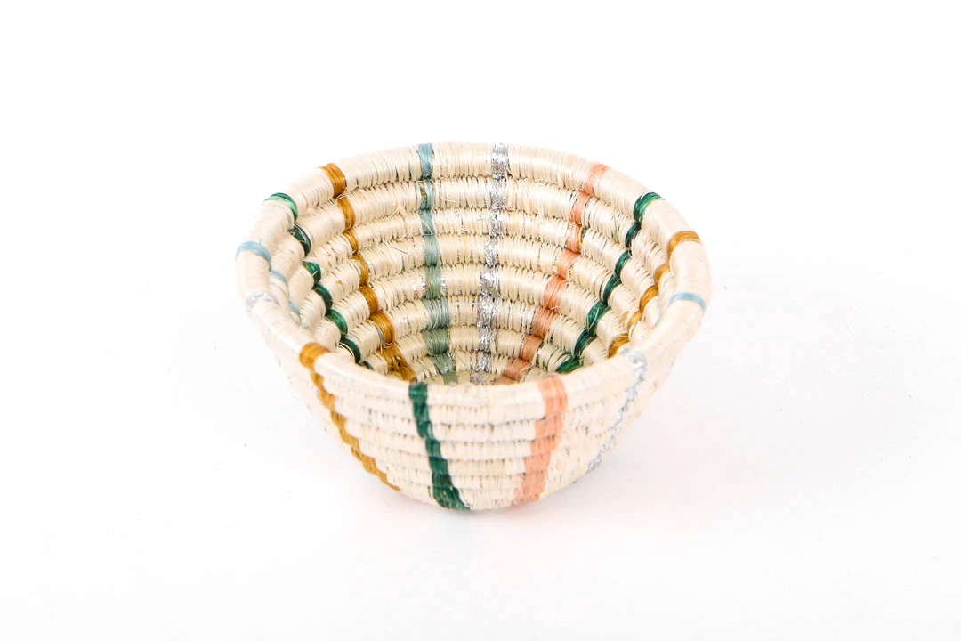 KAZI Tiny Floret Striped Catch All Home Goods 6 KAZI Tiny Floret Striped Catch All Home Goods